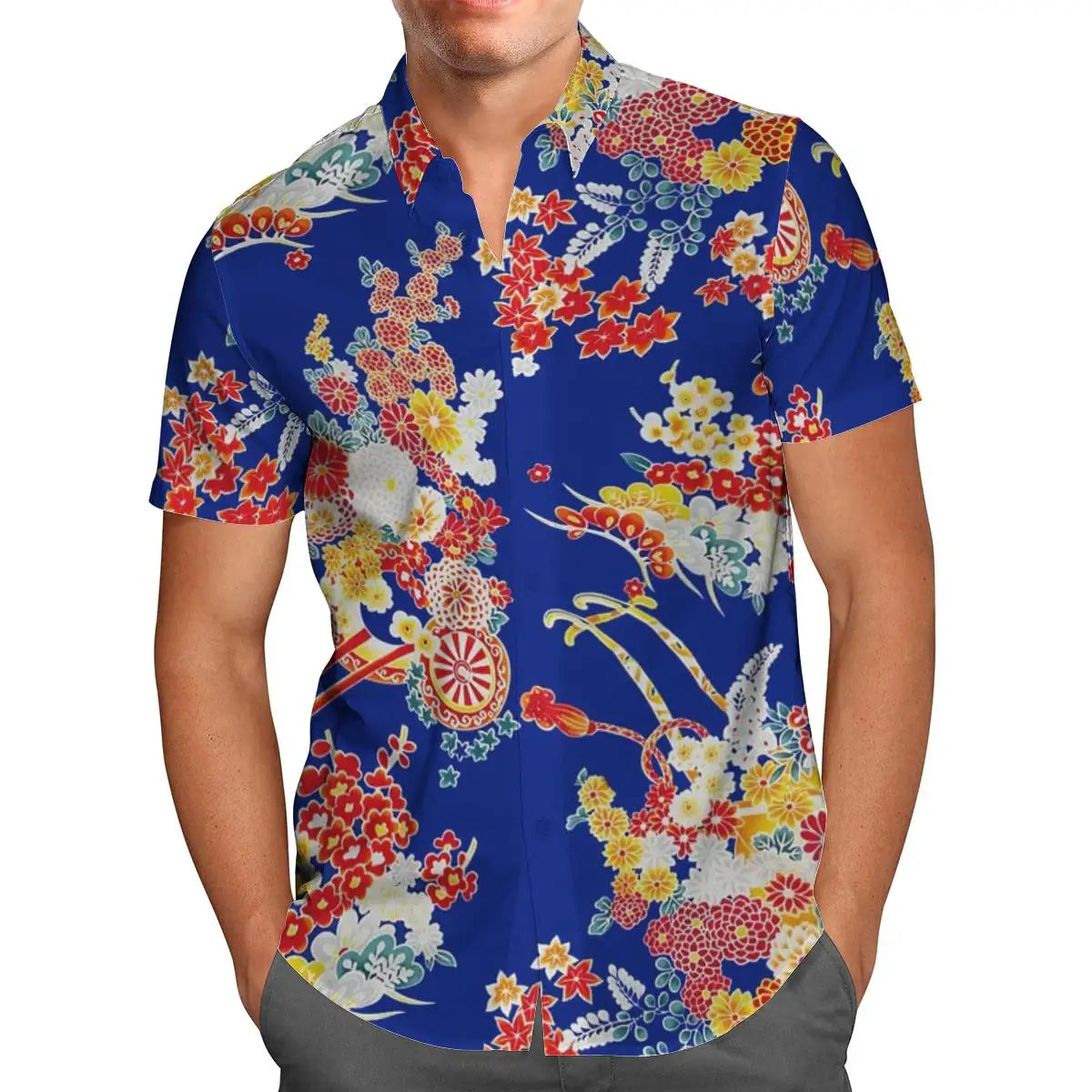 US ARMY-VETERAN 3D Beach Hawaiian 2024 Summer Men Shirt Short Sleeve Streetwear Oversized 5XL Camisa Social Chemise Homme