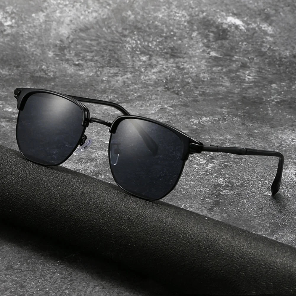 Sun Glasses Elegant Uv400 Eyewear Vintage Half Frame Sunglasses Fashion Sunglasses For Travel Driving Outdoor
