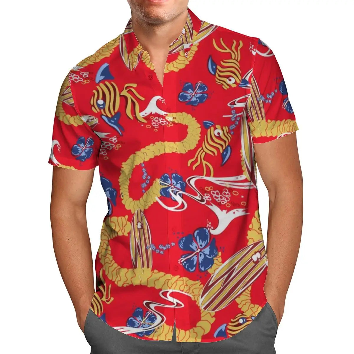 US ARMY-VETERAN 3D Beach Hawaiian 2024 Summer Men Shirt Short Sleeve Streetwear Oversized 5XL Camisa Social Chemise Homme
