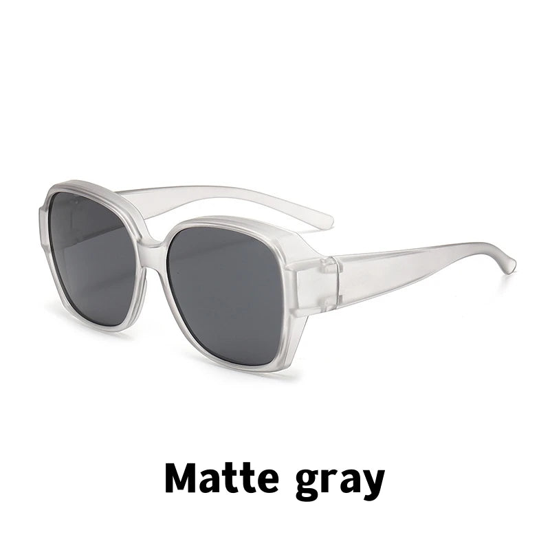 Men Sun Glasses Wear Over Prescription Glasses Square Shades Fit Over Glasses Sunglasses Polarized UV400 Sunglasses for Driving