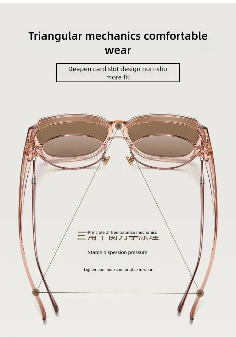 Men Sun Glasses Wear Over Prescription Glasses Square Shades Fit Over Glasses Sunglasses Polarized UV400 Sunglasses for Driving