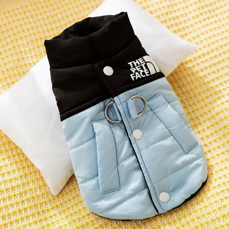Pet Warm Cotton Coat Two-legged Dog Clothes Thickened Teddy Down Jacket Small to Medium Dog Cute Winter Clothing