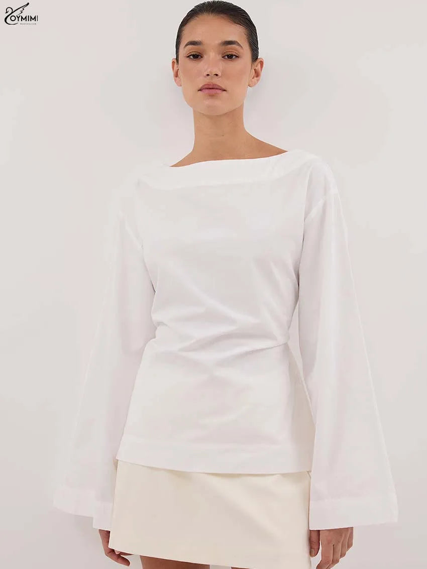 Oymimi Fashion Black Cotton Women&