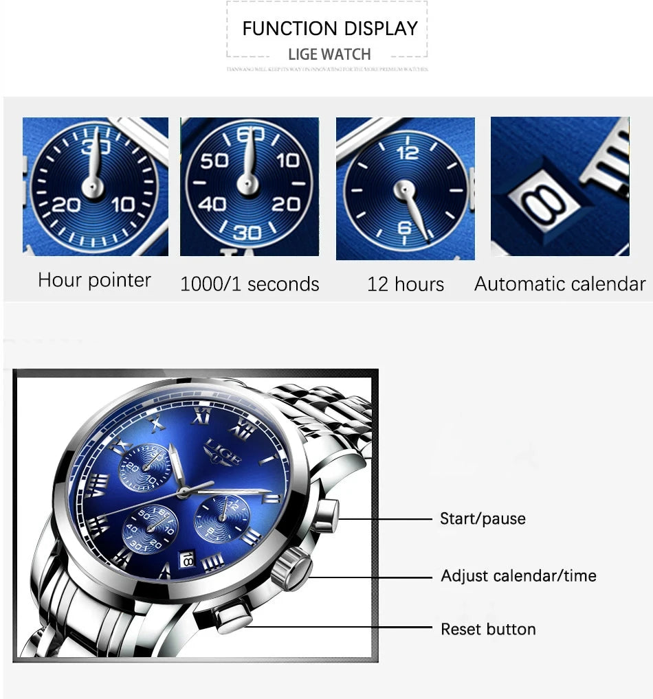 LIGE 2024 New Fashion Women Watches Ladies Top Brand Luxury Creative Steel Women Bracelet Watches Female Quartz Waterproof Watch