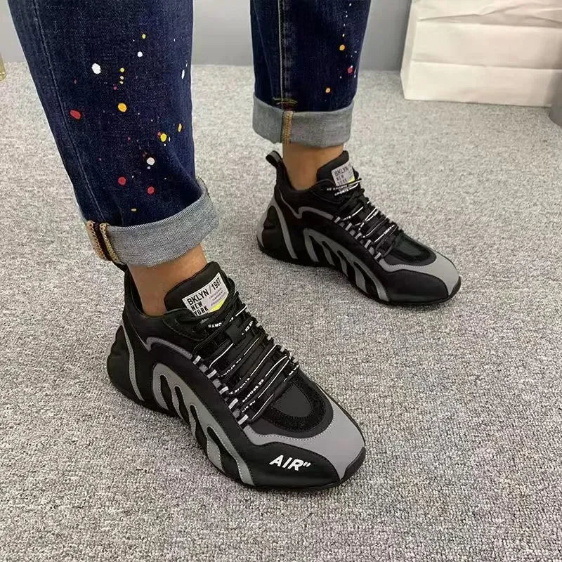 Sneakers Men Fashion Casual Lightweight Breathable Running Shoes Men Sneakers Lace-up Platform Sneakers Footwear Zapatos Hombre