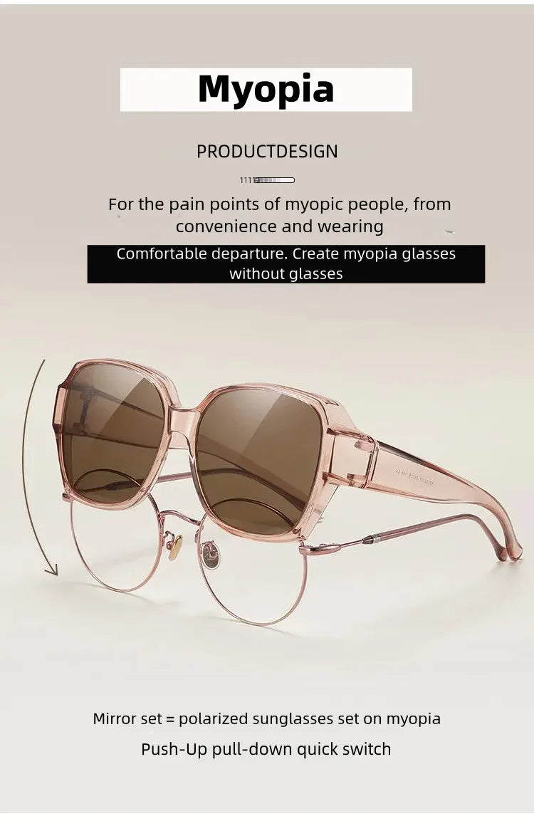 Men Sun Glasses Wear Over Prescription Glasses Square Shades Fit Over Glasses Sunglasses Polarized UV400 Sunglasses for Driving