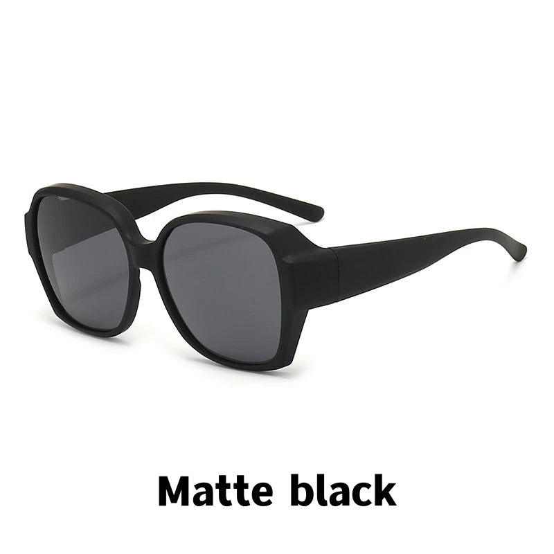 Men Sun Glasses Wear Over Prescription Glasses Square Shades Fit Over Glasses Sunglasses Polarized UV400 Sunglasses for Driving
