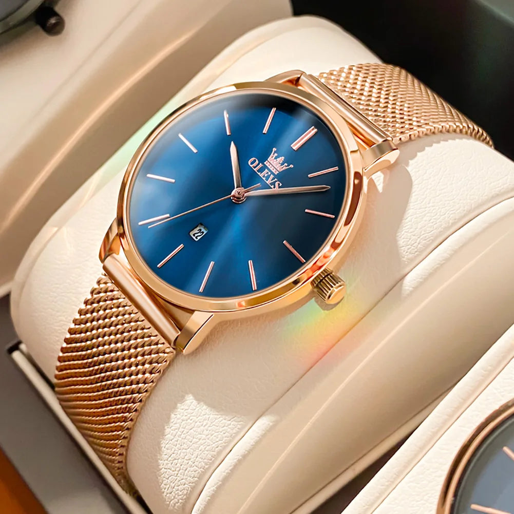 OLEVS Watches For Women Quartz Waterproof Watch Luxury Lady&