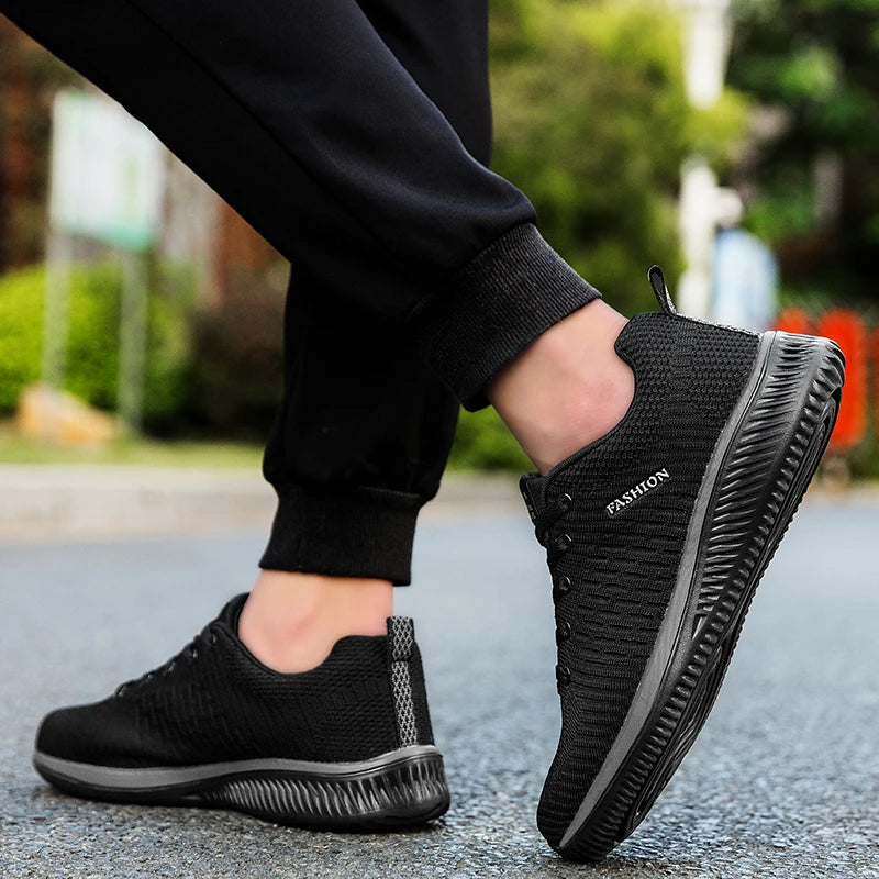 Sneakers Men Running Walking Knit Shoes Fashion Casual High Quality Sport Athletic Gym Lightweight Men Casual Shoes