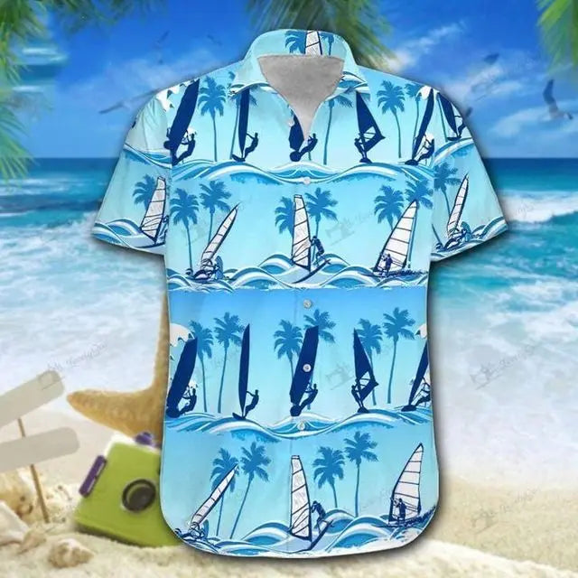 US ARMY-VETERAN 3D Beach Hawaiian 2024 Summer Men Shirt Short Sleeve Streetwear Oversized 5XL Camisa Social Chemise Homme
