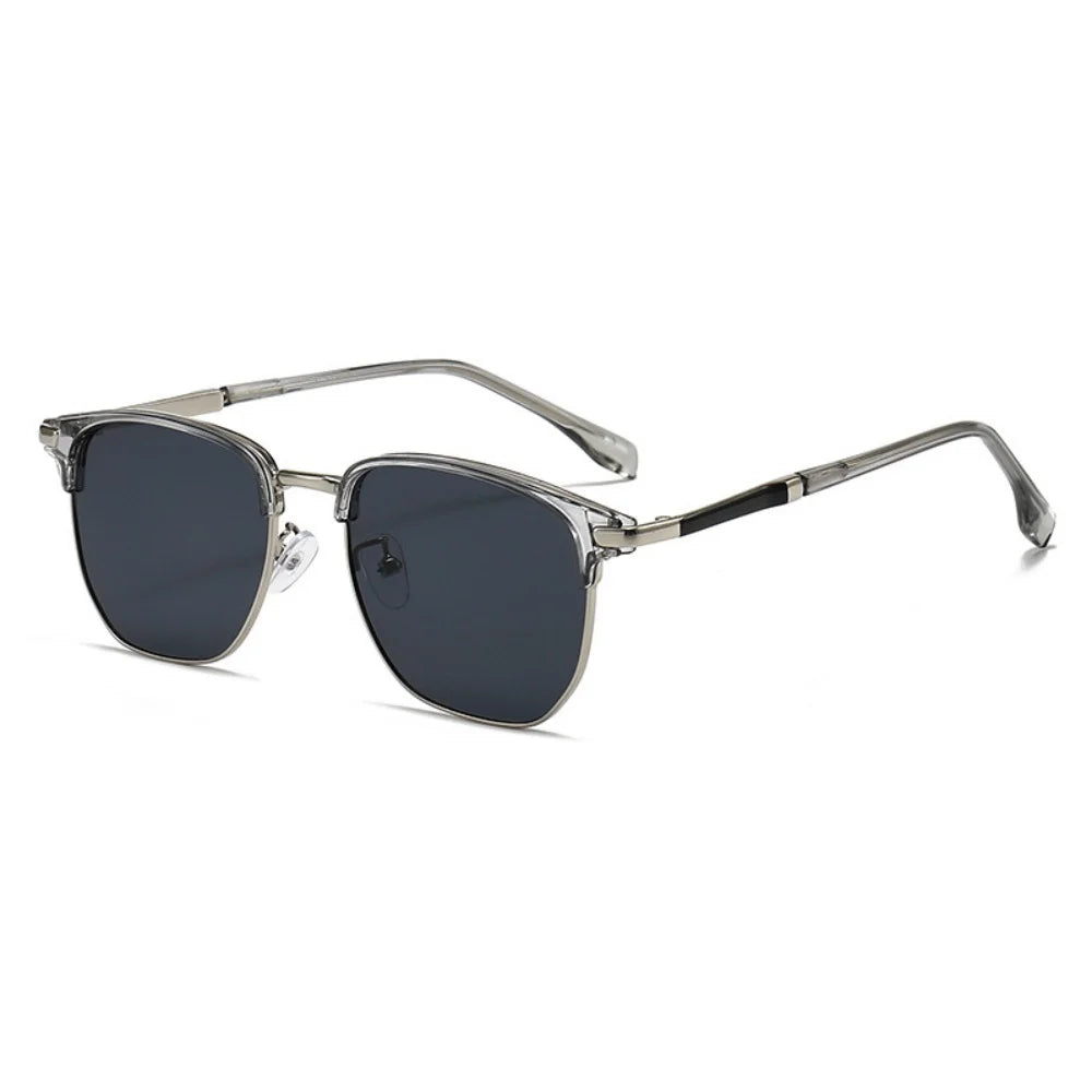 Sun Glasses Elegant Uv400 Eyewear Vintage Half Frame Sunglasses Fashion Sunglasses For Travel Driving Outdoor