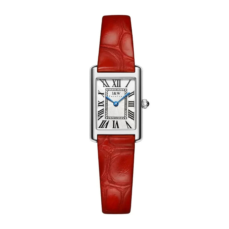 Switzerland Made Watch for Women CARNIVAL Brand Luxury Square Quartz Watch Ladies Fashion Waterproof Ultra Thin 2025 Reloj Mujer
