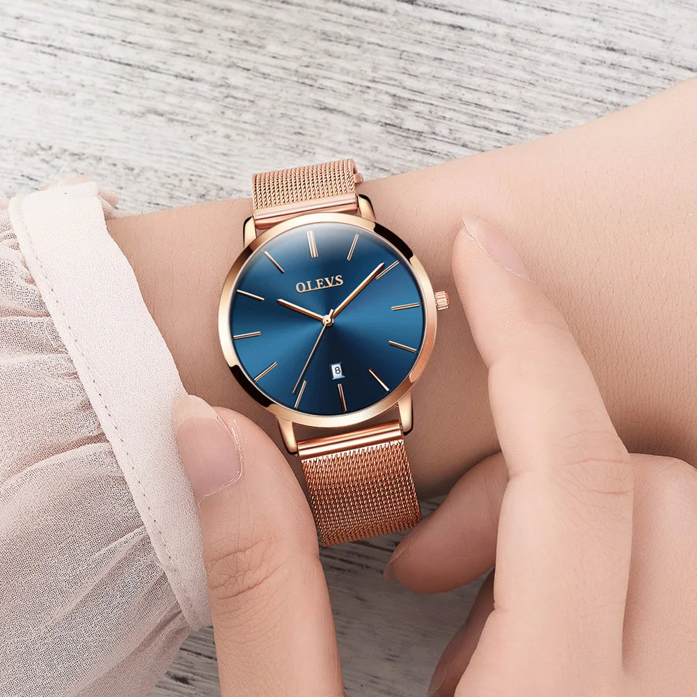 OLEVS Watches For Women Quartz Waterproof Watch Luxury Lady&