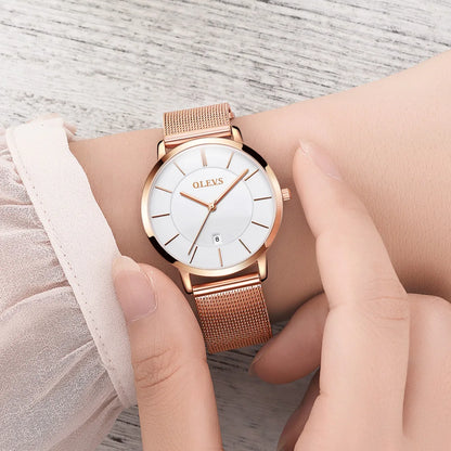OLEVS Watches For Women Quartz Waterproof Watch Luxury Lady&