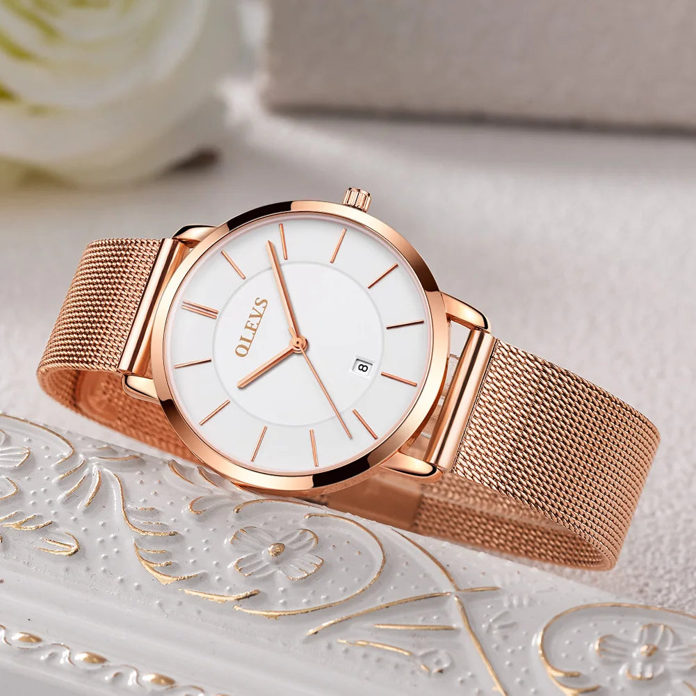 OLEVS Watches For Women Quartz Waterproof Watch Luxury Lady&