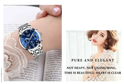 LIGE 2024 New Fashion Women Watches Ladies Top Brand Luxury Creative Steel Women Bracelet Watches Female Quartz Waterproof Watch