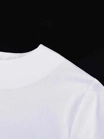 Oymimi Fashion Black Cotton Women&