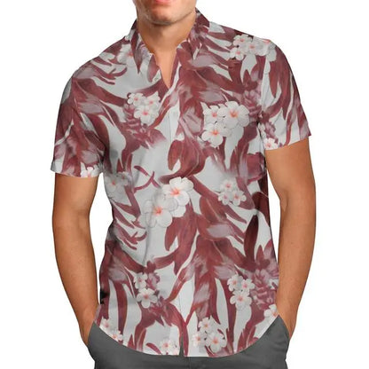 US ARMY-VETERAN 3D Beach Hawaiian 2024 Summer Men Shirt Short Sleeve Streetwear Oversized 5XL Camisa Social Chemise Homme