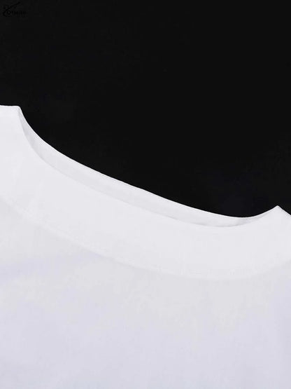 Oymimi Fashion Black Cotton Women&