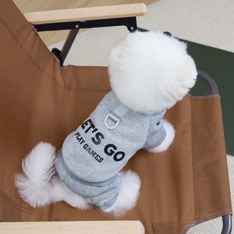 Dog Clothes Cotton Soft Overalls for Dogs Winter Puppy Jumpsuit Warm Coat Chihuahua Bichon French Bulldog Costumes Pet Clothing