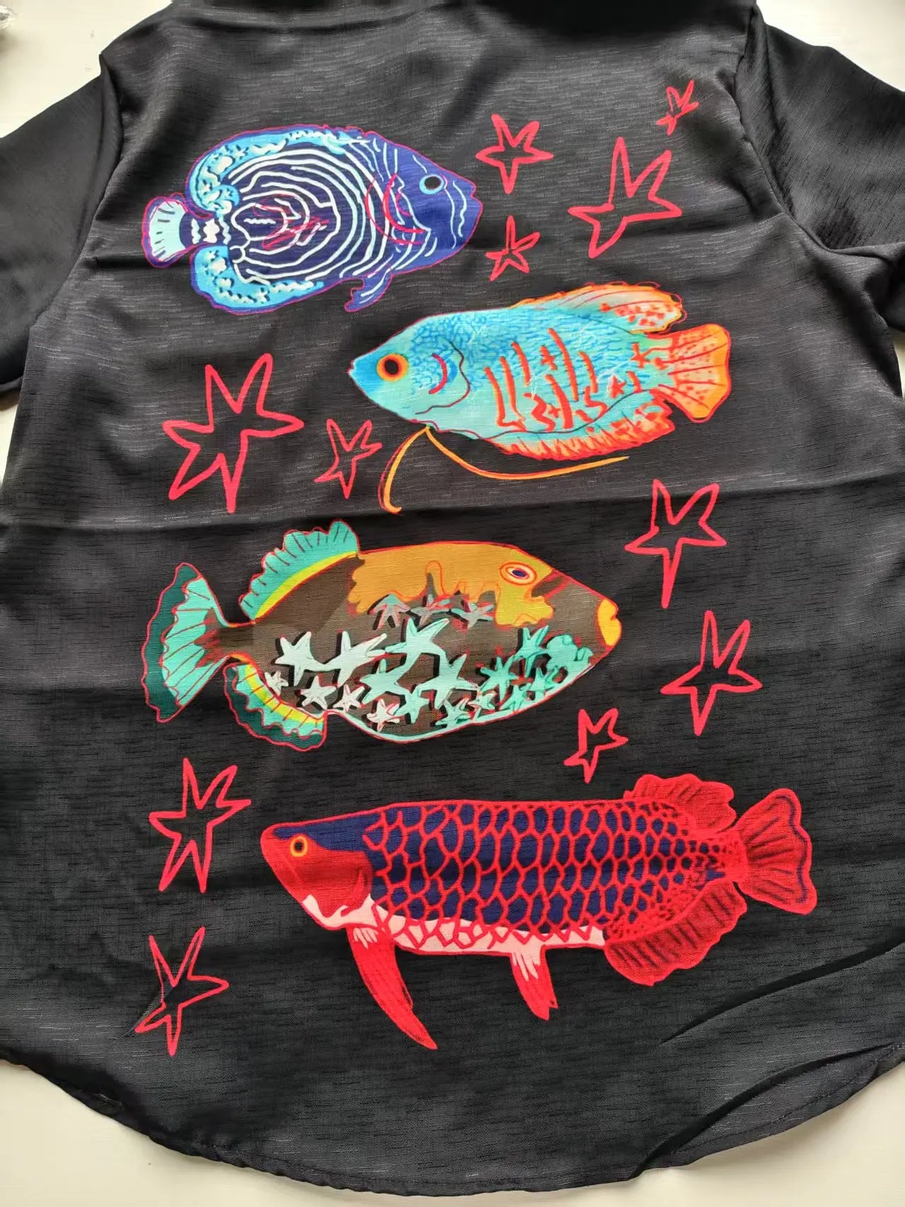 Summer Art Deep Sea Octopus Monster Linen Pattern Men&