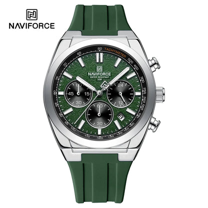 NAVIFORCE Men Watch Sport Top Brand Luxury Military Chronograph Date Original Wristwatch Waterproof Quartz Male Clock Gift 8080