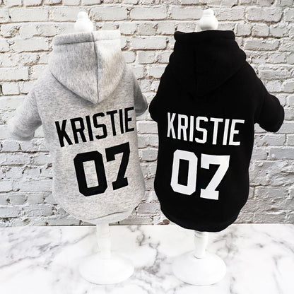 Custom Pet Dog Clothes, Puppy Hoodies, Warm Coat for Large Dogs, Jacket, Sweater, French Bulldog Clothing, Autumn, Winter