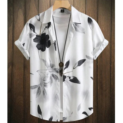 Fashion Shirt For Men 3d Ink Painting Prints Men&