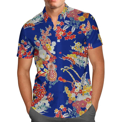 US ARMY-VETERAN 3D Beach Hawaiian 2024 Summer Men Shirt Short Sleeve Streetwear Oversized 5XL Camisa Social Chemise Homme