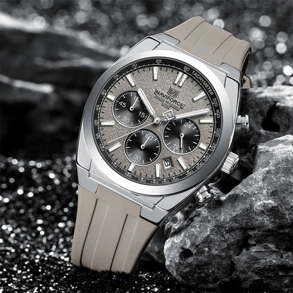 NAVIFORCE Men Watch Sport Top Brand Luxury Military Chronograph Date Original Wristwatch Waterproof Quartz Male Clock Gift 8080