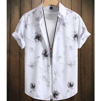 Fashion Shirt For Men 3d Ink Painting Prints Men&
