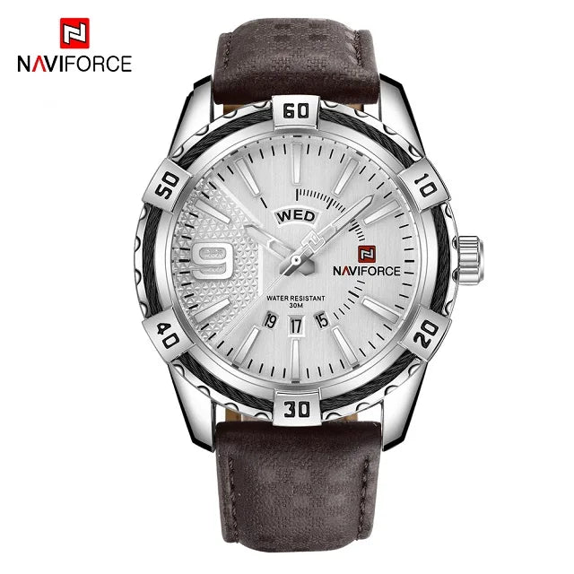 NAVIFORCE Military Golden Watch for Men Top Luxury Brand Wristwatch Waterproof Mens Stainless Steel Sport Watches Male Clock