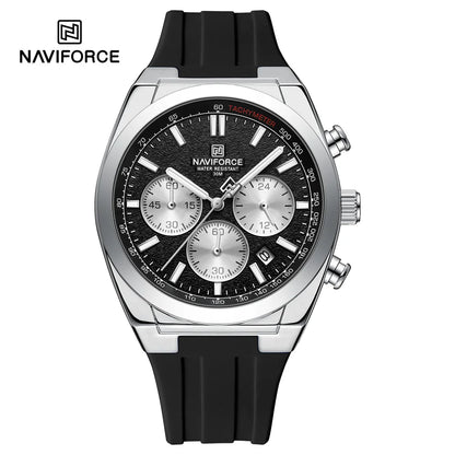 NAVIFORCE Men Watch Sport Top Brand Luxury Military Chronograph Date Original Wristwatch Waterproof Quartz Male Clock Gift 8080