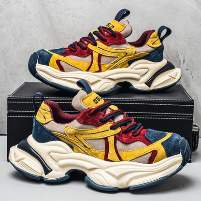 Male Sneakers Casual Sneaker Soft and Comfortable Sports and Leisure Shoes for Men Platform Sports Shoes Wear-resistant Fashion