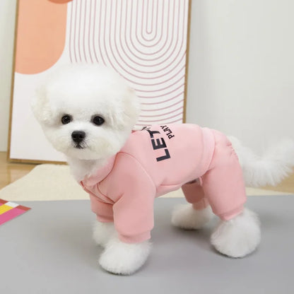 Dog Clothes Cotton Soft Overalls for Dogs Winter Puppy Jumpsuit Warm Coat Chihuahua Bichon French Bulldog Costumes Pet Clothing