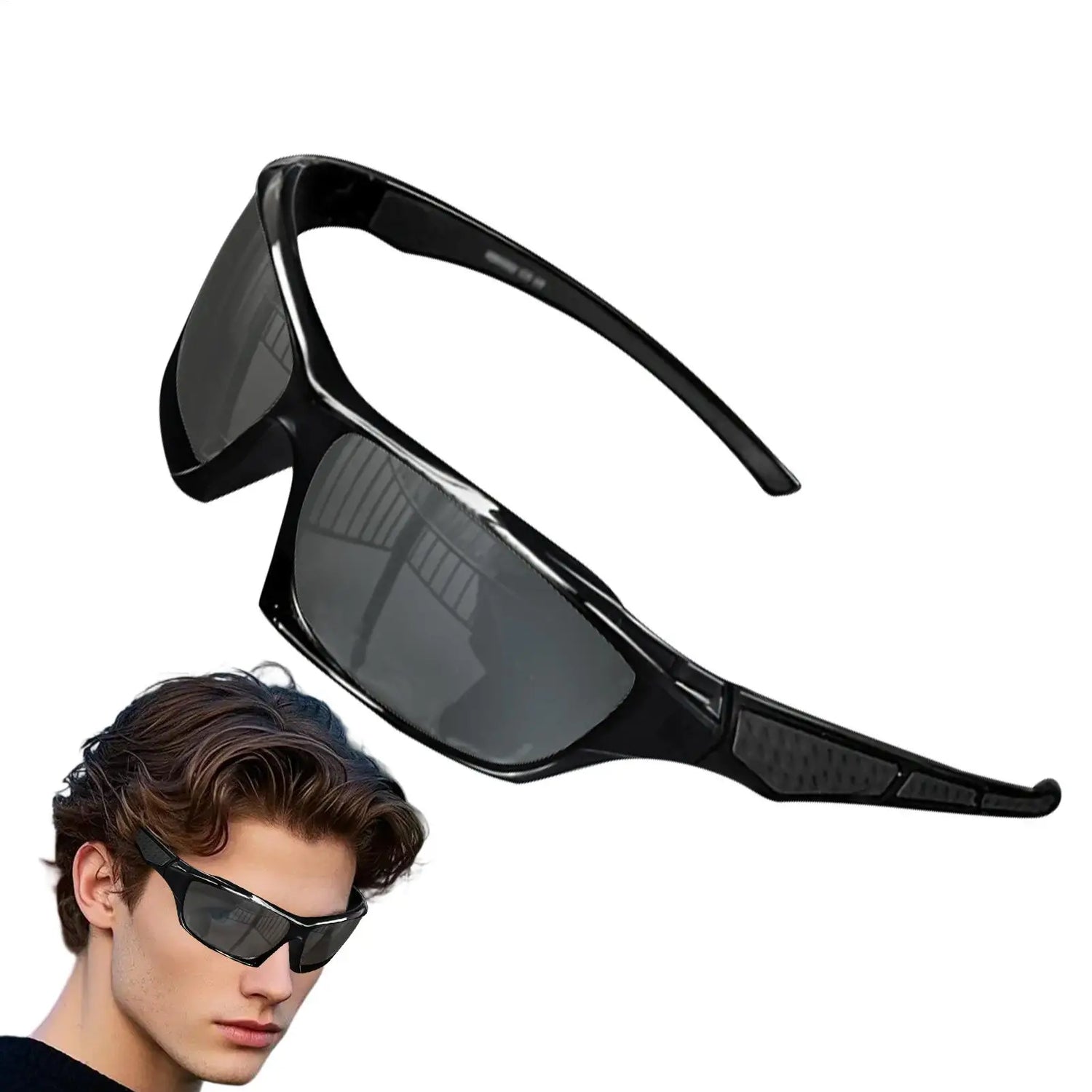 Mens Sun Glasses Comprehensive Protection Sun Glasses Comfortable Fashion Shades Outdoor Sport Eyewear for Driving Running