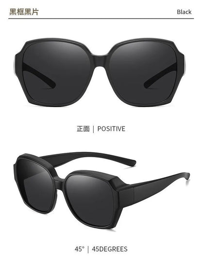 Men Sun Glasses Wear Over Prescription Glasses Square Shades Fit Over Glasses Sunglasses Polarized UV400 Sunglasses for Driving