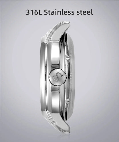 SEAGULL Luxury Watch Business Waterproof Male Clock Date Stainless Steel Mechanical Watch Men Watch reloj hombre 2023 D819.622