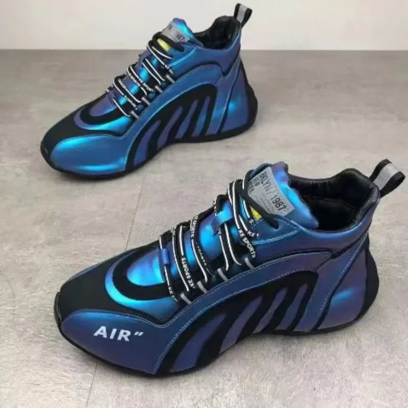 Sneakers Men Fashion  Casual Lightweight Breathable Running Shoes Men Sneakers Lace-up Platform Sneakers Footwear Zapatos Hombre