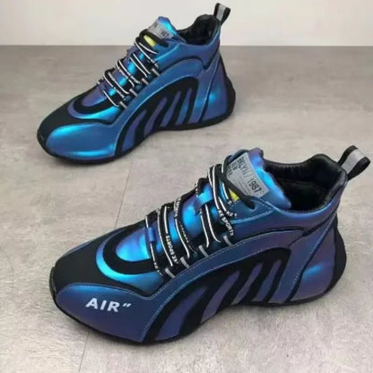 Sneakers Men Fashion  Casual Lightweight Breathable Running Shoes Men Sneakers Lace-up Platform Sneakers Footwear Zapatos Hombre