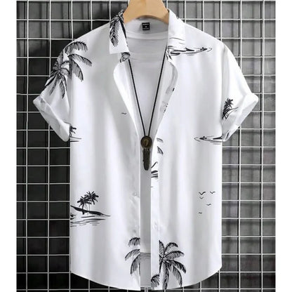 Fashion Shirt For Men 3d Ink Painting Prints Men&