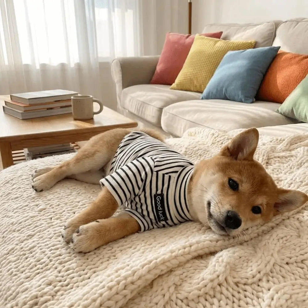Dog Clothing High Collar Dog Thermal Shirt Warm Two Leg Dog Base Coat Soft Comfortable Pet Warm Sweater Cold Weather