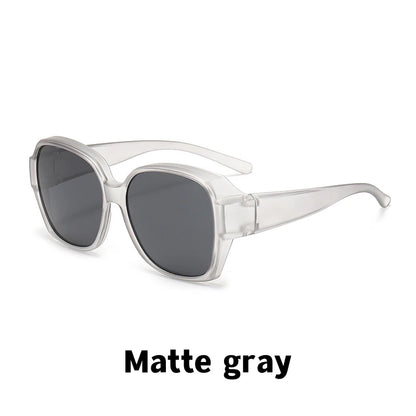Men Sun Glasses Wear Over Prescription Glasses Square Shades Fit Over Glasses Sunglasses Polarized UV400 Sunglasses for Driving