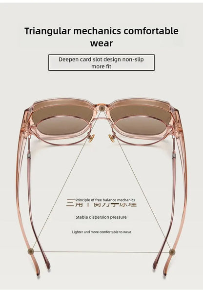 Men Sun Glasses Wear Over Prescription Glasses Square Shades Fit Over Glasses Sunglasses Polarized UV400 Sunglasses for Driving