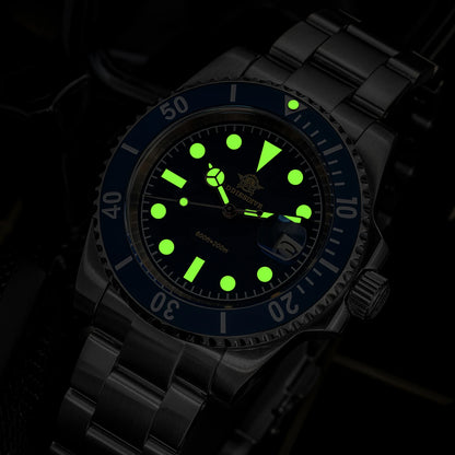 ADDIESDIVE AD2054 Quartz Watch 200M Waterproof Stainless Steel Men&