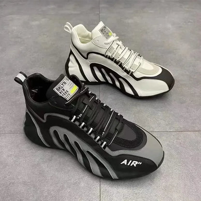 Sneakers Men Fashion  Casual Lightweight Breathable Running Shoes Men Sneakers Lace-up Platform Sneakers Footwear Zapatos Hombre