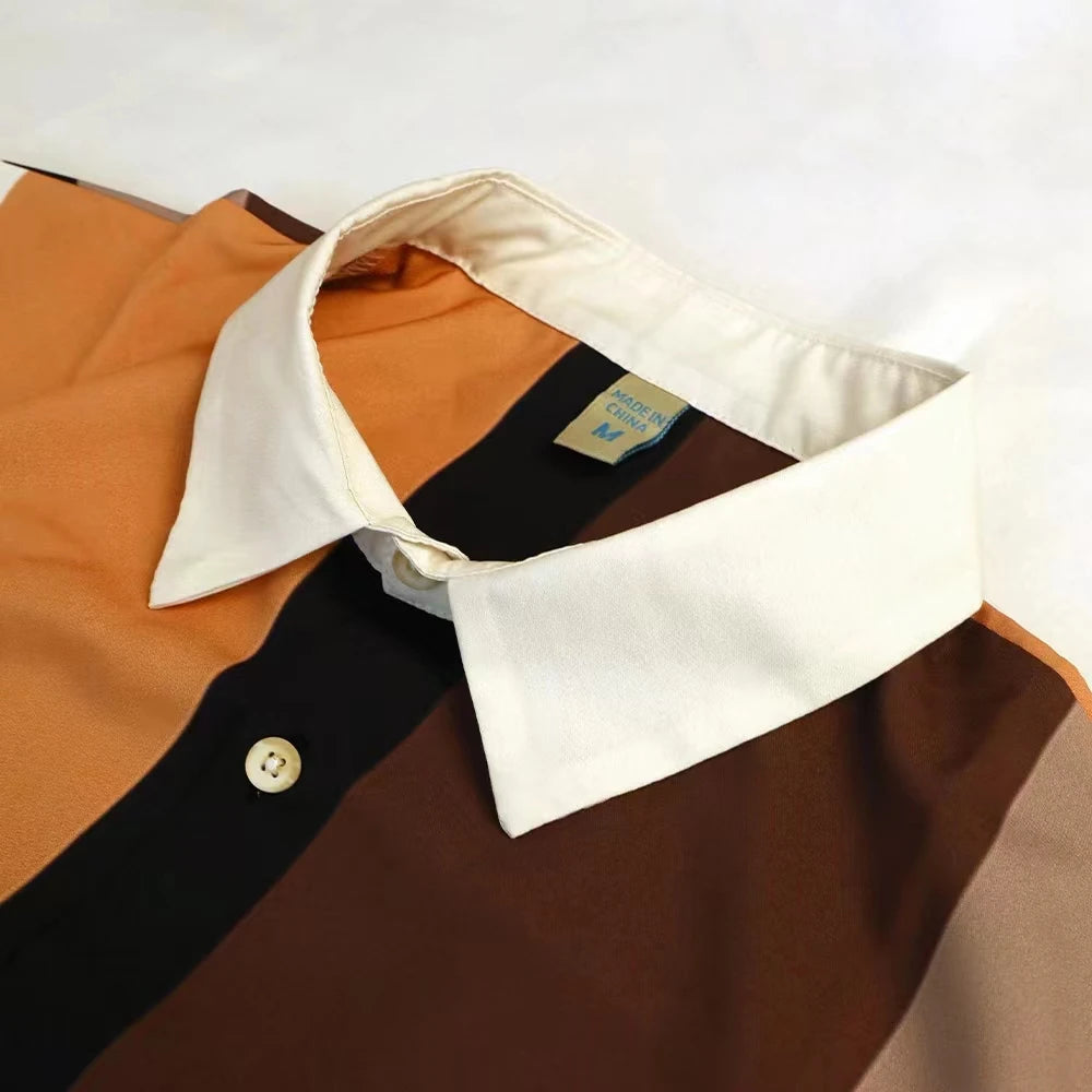 Fashion Shirt For Men 3d Ink Painting Prints Men&