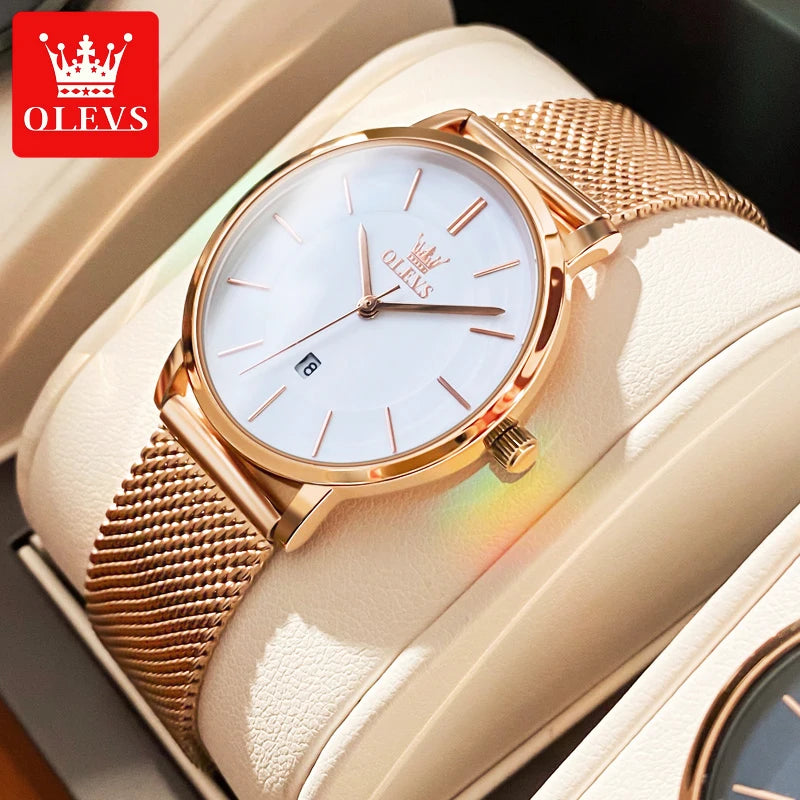 OLEVS Watches For Women Quartz Waterproof Watch Luxury Lady&