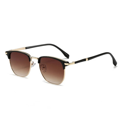Sun Glasses Elegant Uv400 Eyewear Vintage Half Frame Sunglasses  Fashion Sunglasses For Travel Driving Outdoor