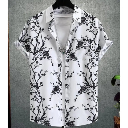 Fashion Shirt For Men 3d Ink Painting Prints Men&